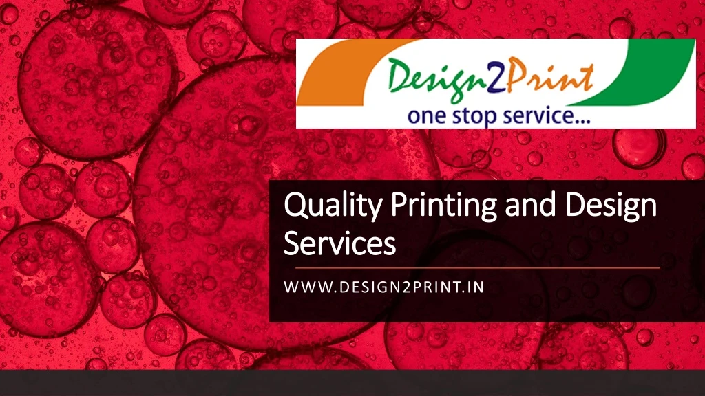 quality printing and design services