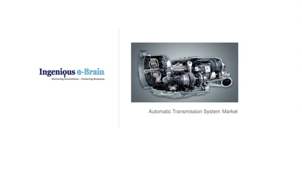 Case Study | Automatic transmission System Market 2019