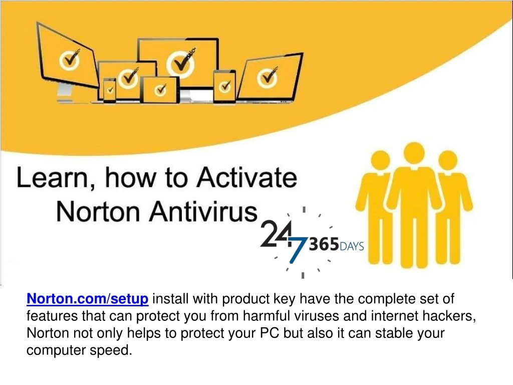 norton com setup install with product key have