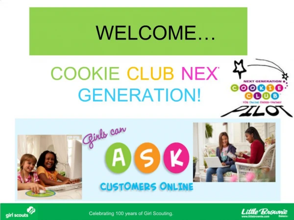 WELCOME COOKIE CLUB NEXT GENERATION