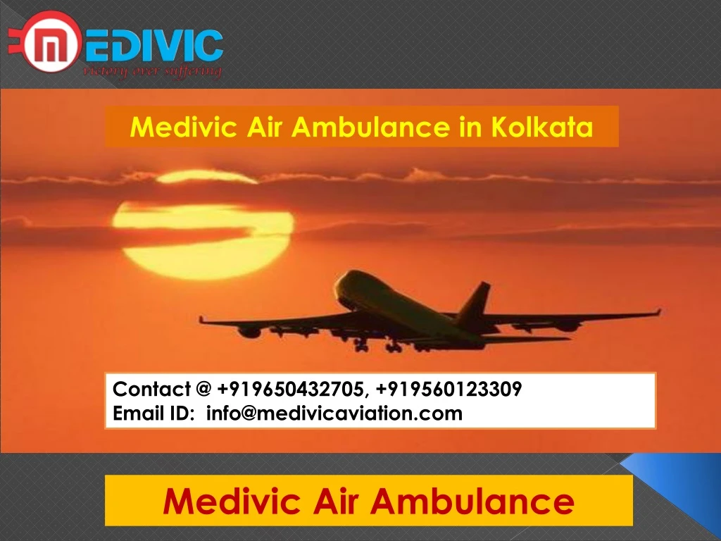 medivic air ambulance in k olkata
