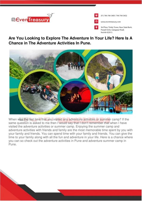Adventure Activities in Pune Get Ready to Adventure Your Life