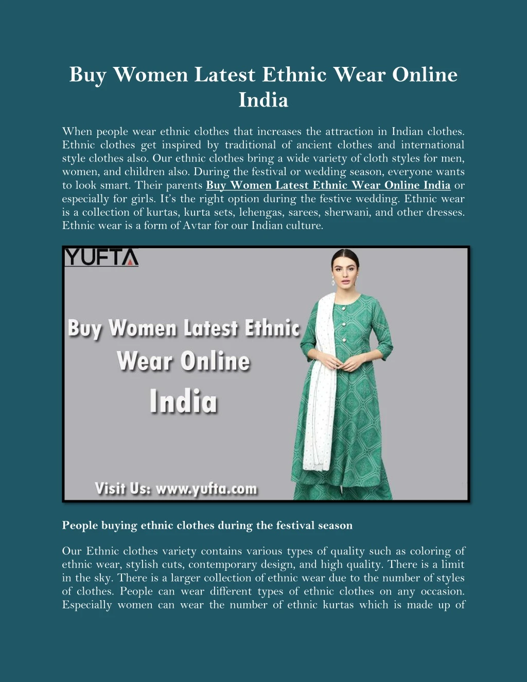 buy women latest ethnic wear online india