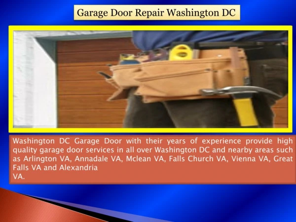 Garage Door Repair Washington DC