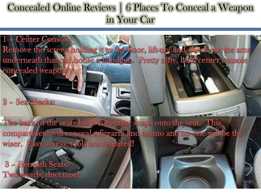 concealed online reviews 6 places to conceal