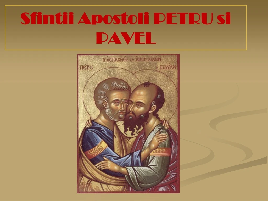 sfintii apostoli petru si pavel