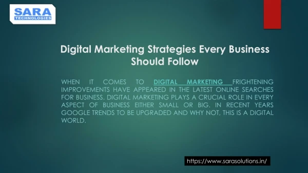 Digital Marketing Strategies Every Business Should Follow