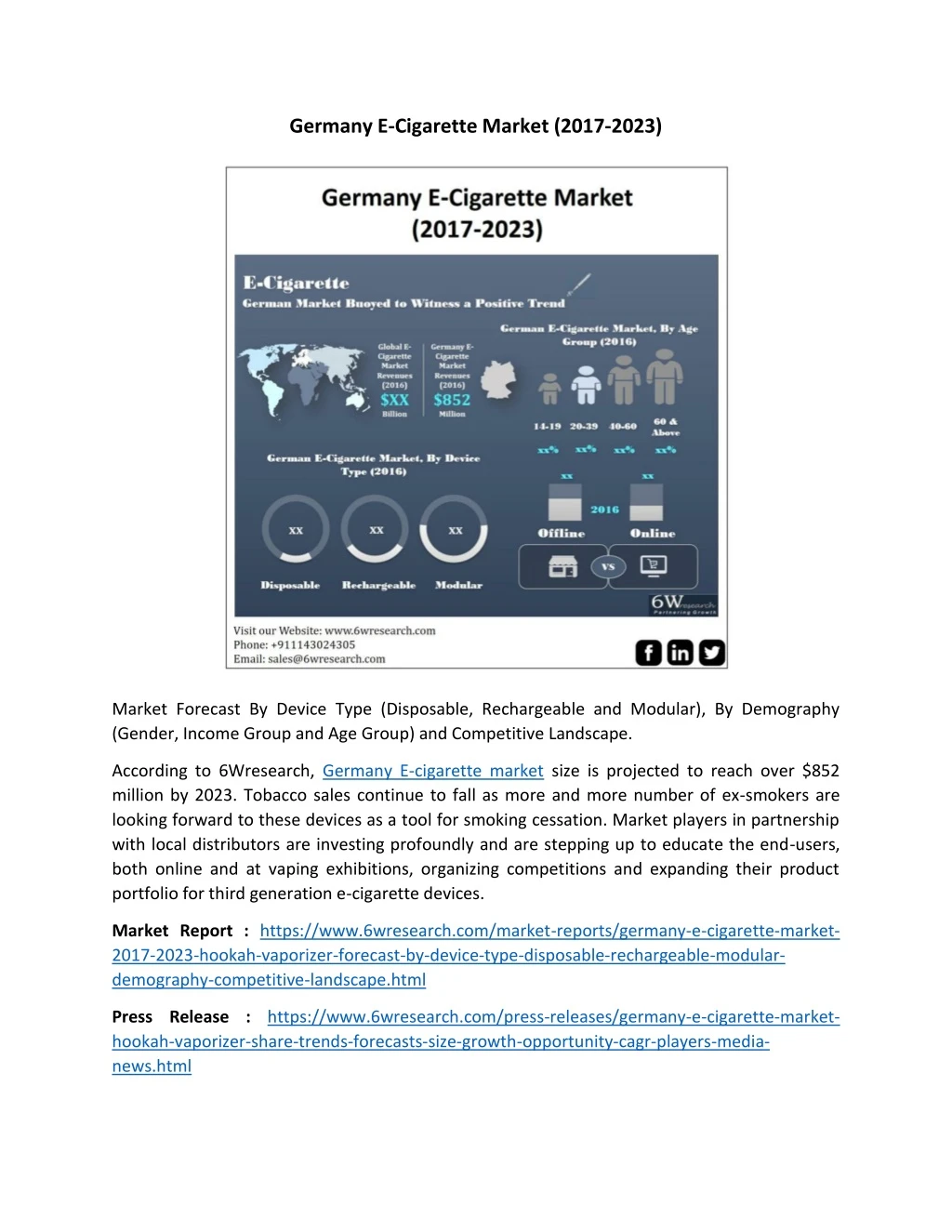 germany e cigarette market 2017 2023