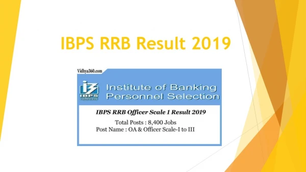 Download IBPS RRB Result 2019, IBPS RRB CWE 8 Score Card
