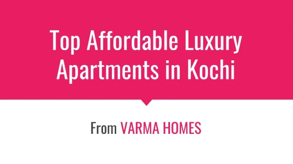 Best Apartments in Kochi