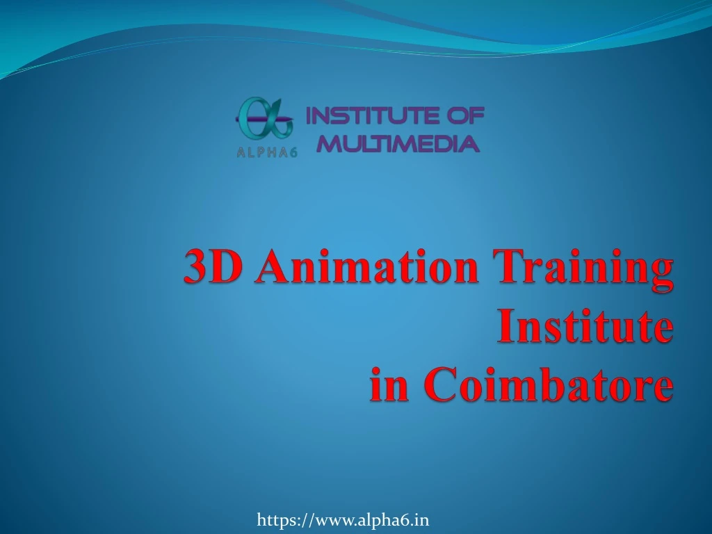3d animation training institute in coimbatore