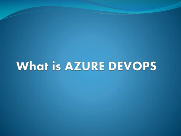 Microsoft Azure DevOps Training in Hyderabad