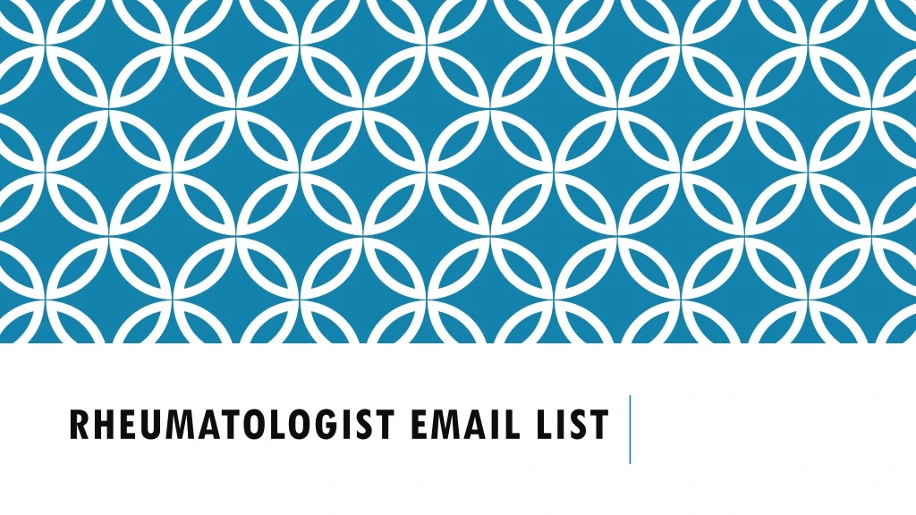 rheumatologist email list