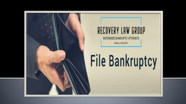 Consult An Attorney While Considering Filing Bankruptcy