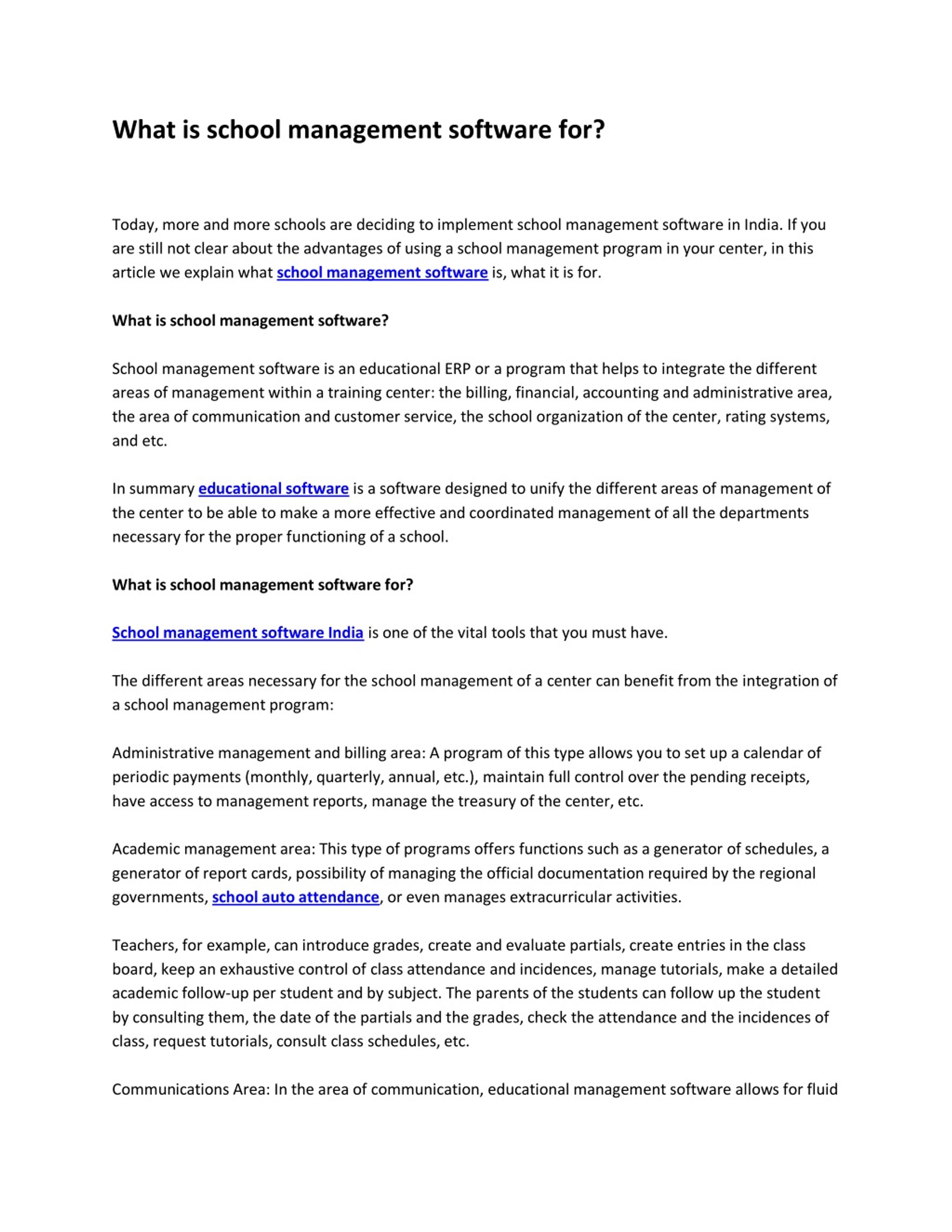 PPT - What is school management software for? PowerPoint Presentation ...