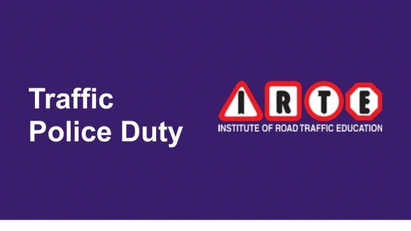 Traffic Police Duty In India | IRTE
