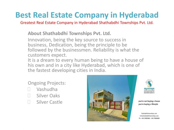 Real Estate in Hyderabad