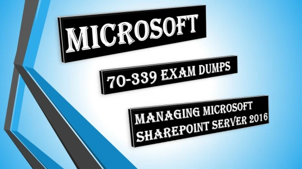 Pass Microsoft 70-339 Exams with Exam4Help.com Study Tips With 100% Pass Assurance