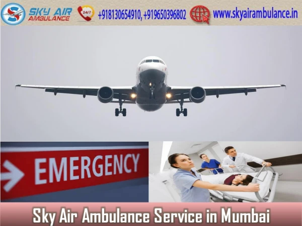 Pick Air Ambulance in Mumbai with Hi-class Cure