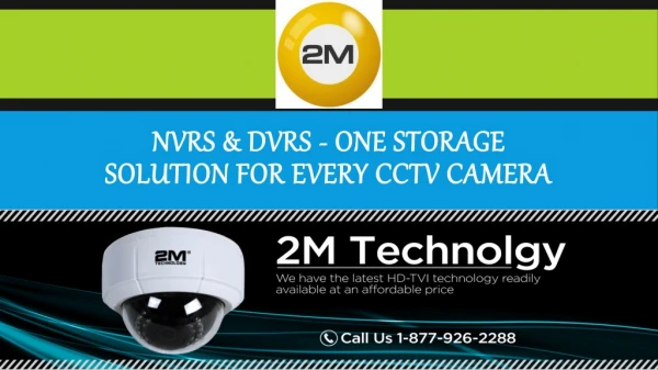 NVRs & DVRs - One Storage Solution for Every CCTV Camera
