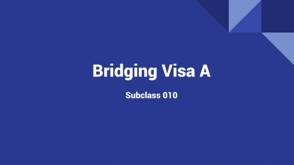 Bridging Visa B Subclass 010