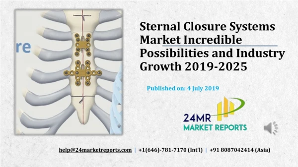 Sternal Closure Systems Market Incredible Possibilities and Industry Growth 2019-2025