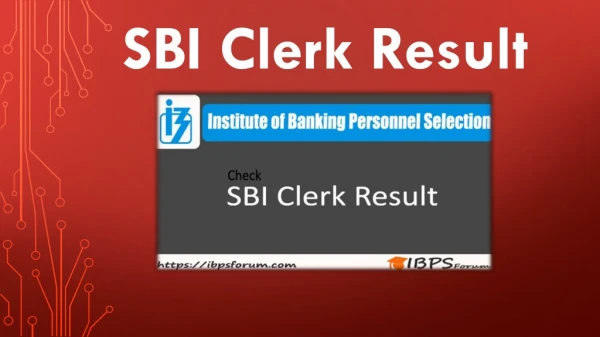 SBI Clerk Result 2019 - SBI Clerk Pre Mains Exam Result Link Available
