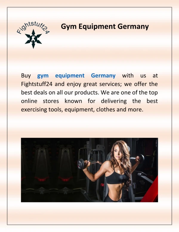 Gym Equipment Germany - Fightstuff24