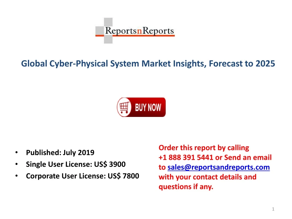 global cyber physical system market insights