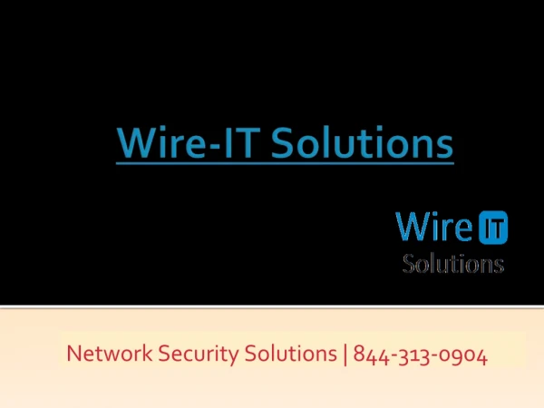 Wire-IT Solutions | Complete Software Solutions | 844-313-0904