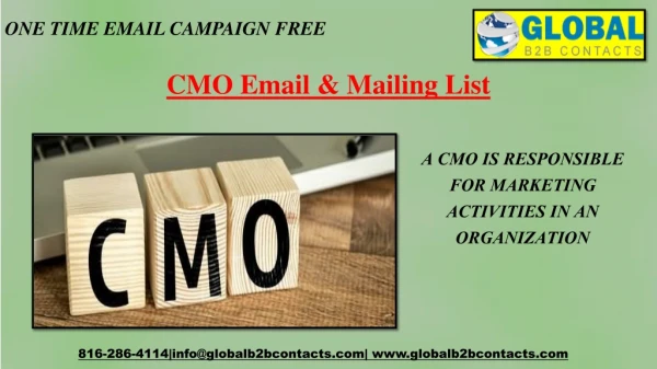 CMO Email & Mailing List