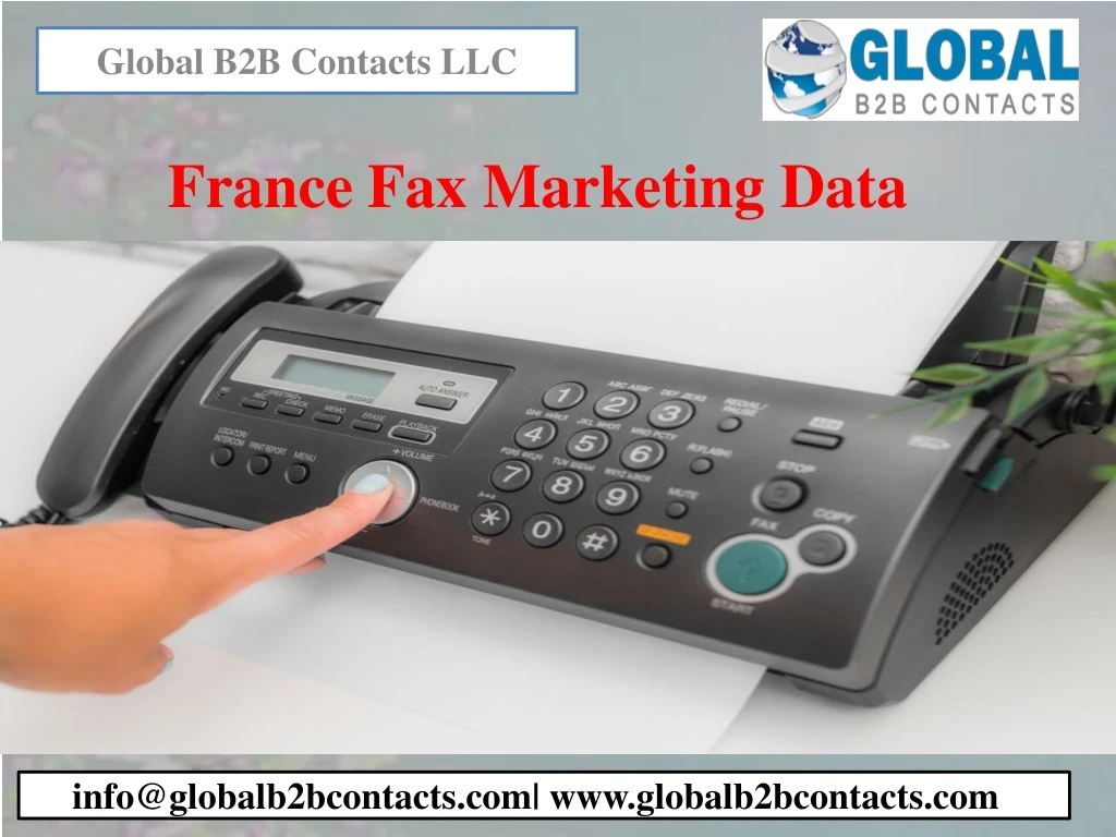 france fax marketing data
