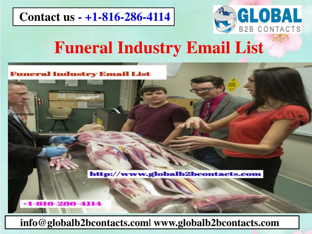 funeral industry email list