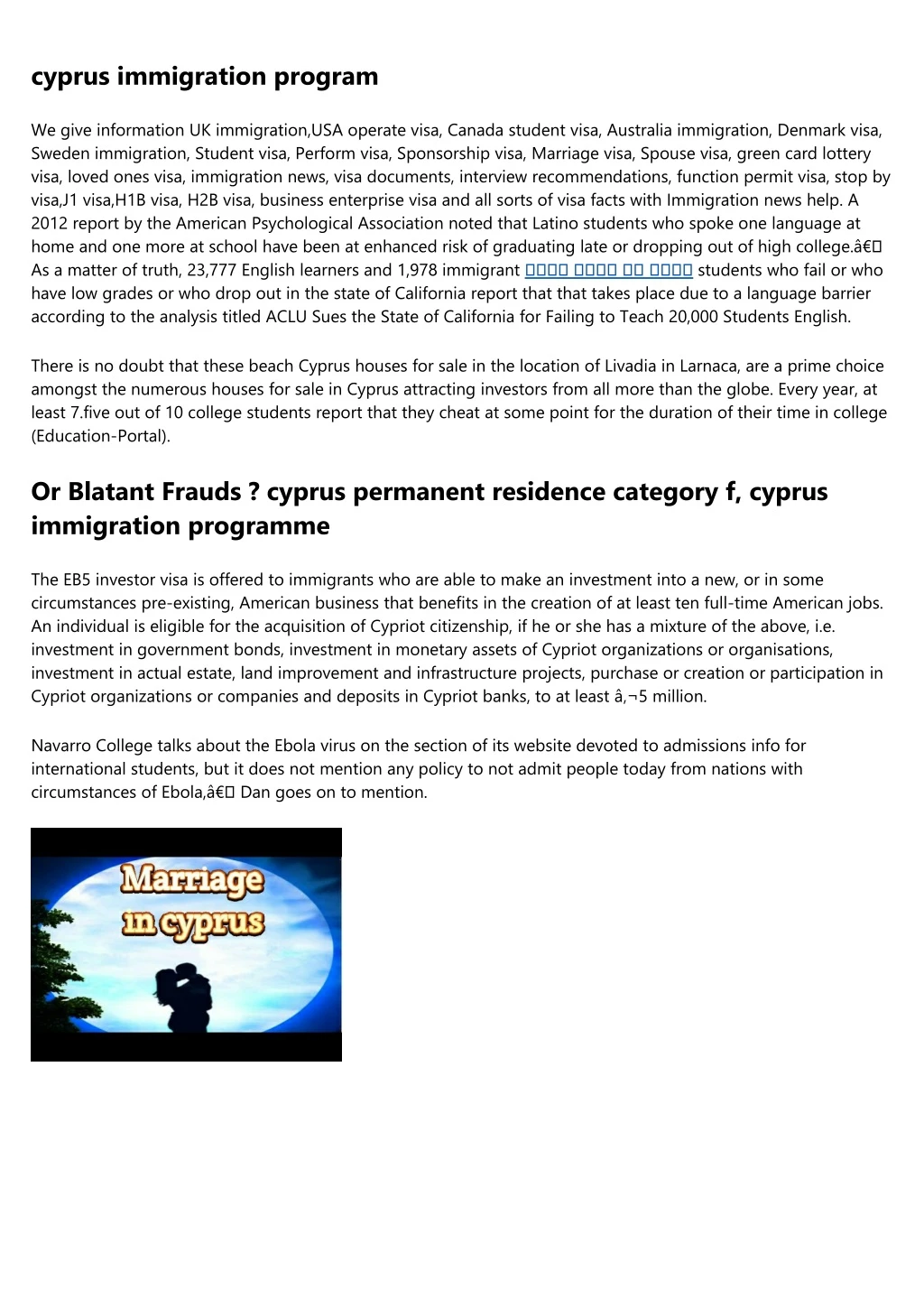 cyprus immigration program