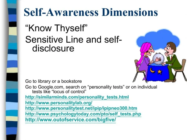Self-Awareness Dimensions