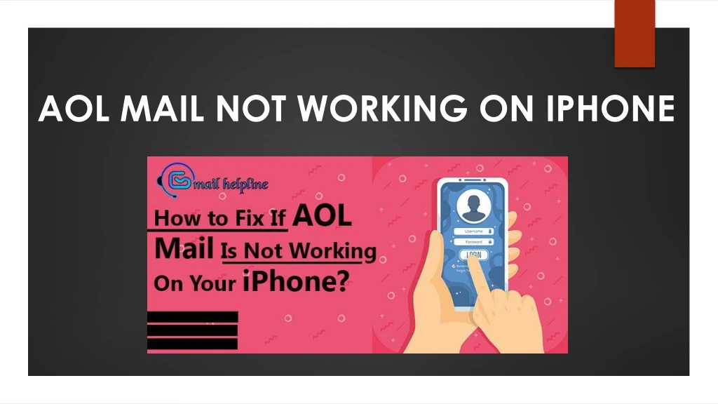 aol mail not working on iphone