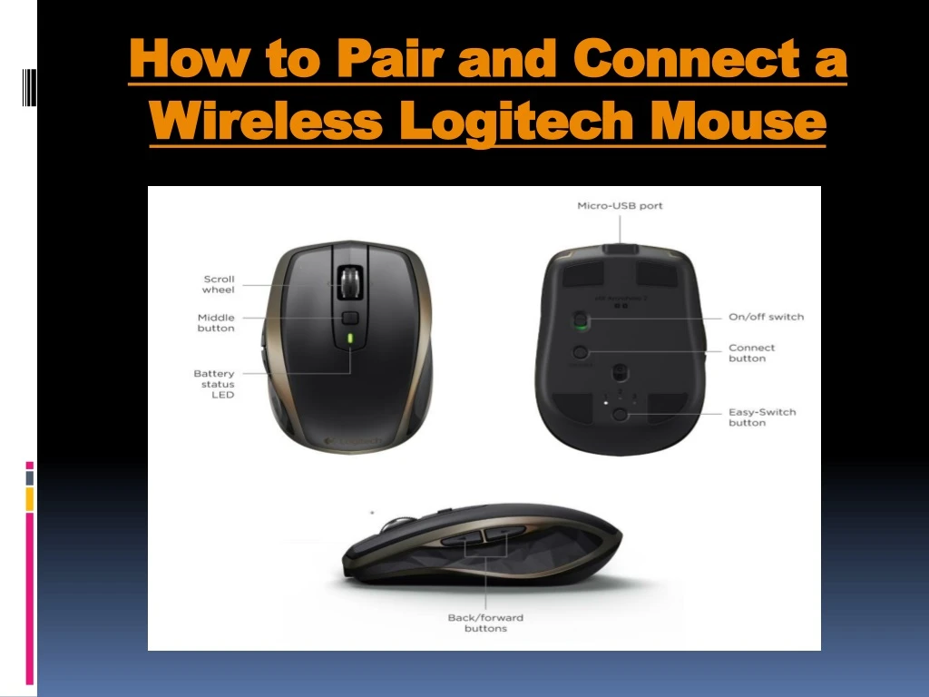 how to pair and connect a wireless logitech mouse