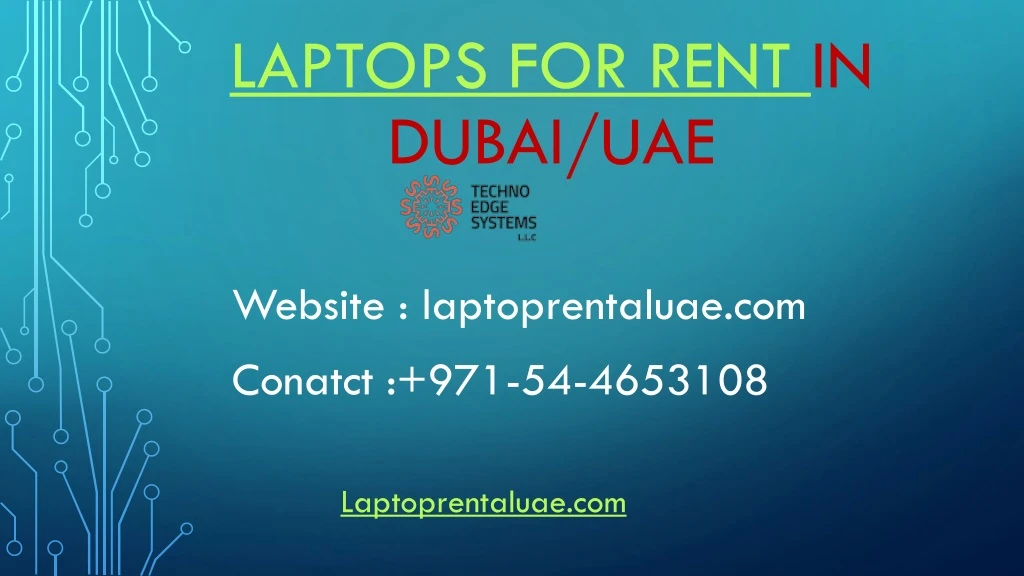 laptops for rent in dubai uae