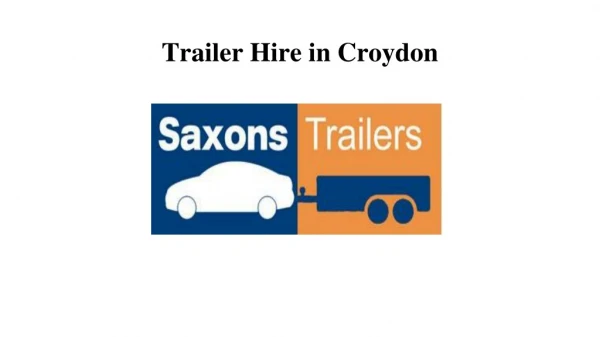 Trailer Hire Croydon