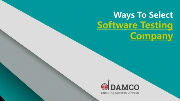 Ways To Select Software Testing Company