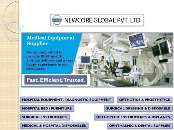 Medical Equipment and Hospital Supplier - New & Refurbished