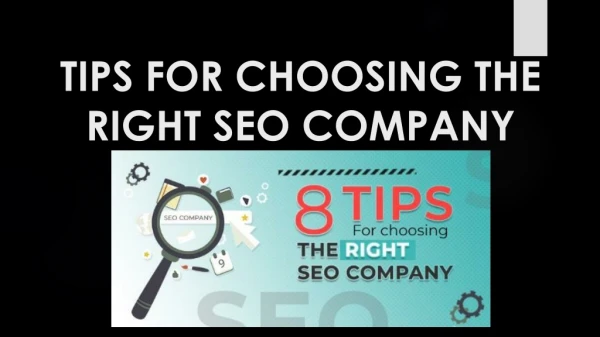 Tips for Choosing the Right SEO Company