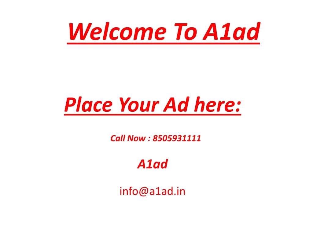welcome to a1ad