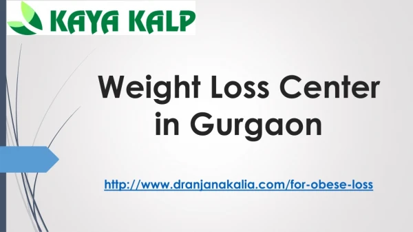 Weight Loss Center in Gurgaon-Dr Anjana Kalia