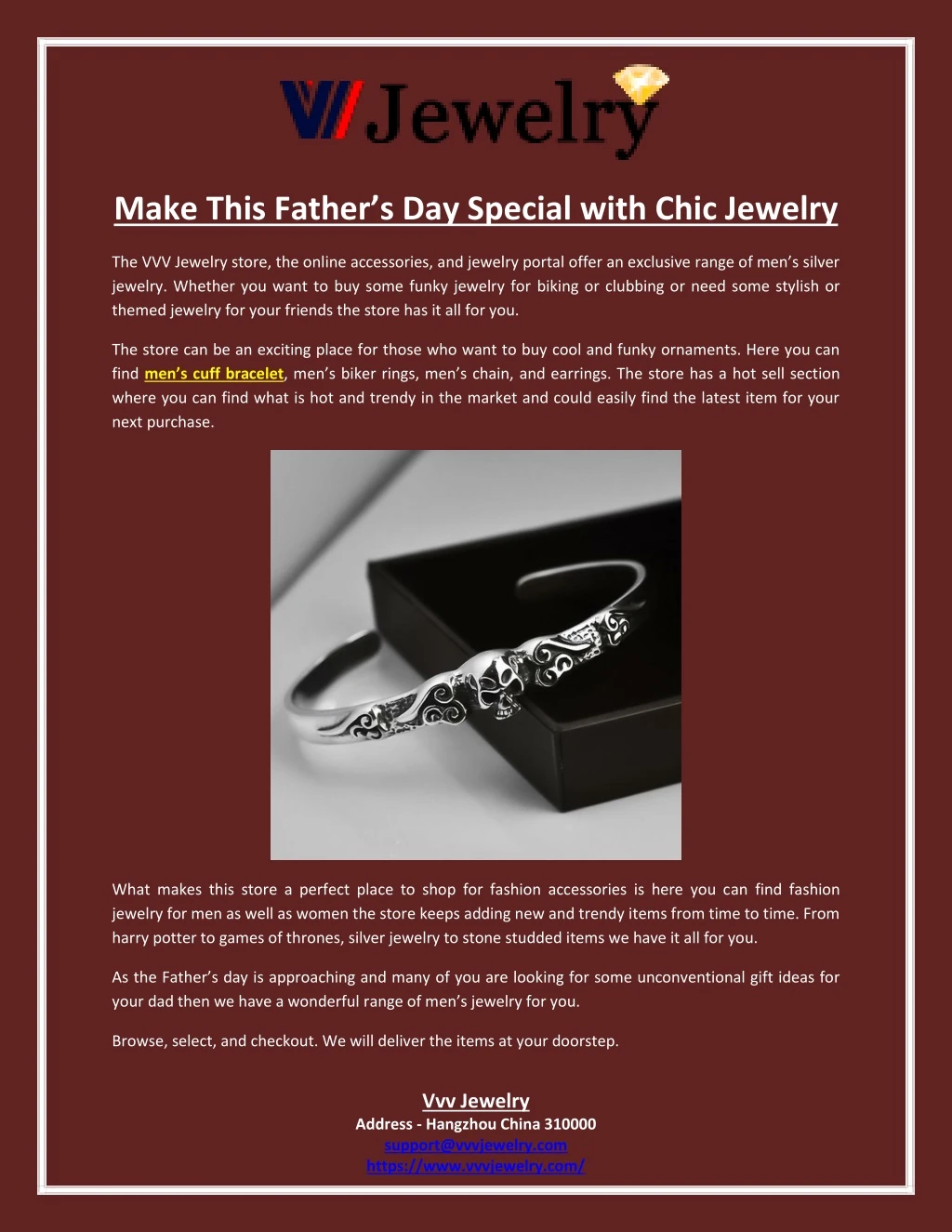 make this father s day special with chic jewelry