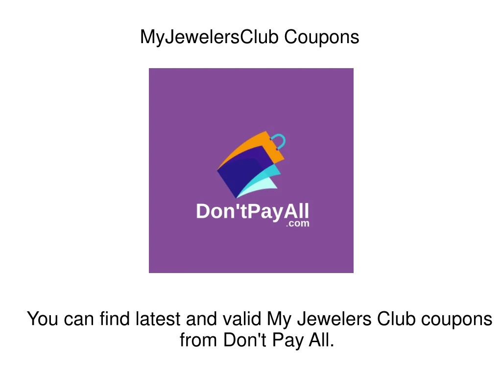myjewelersclub coupons