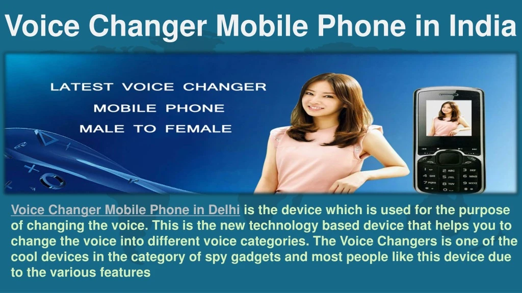 voice changer mobile phone in india