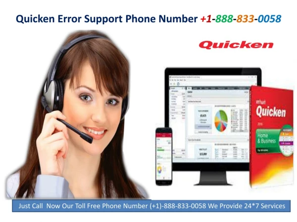 Quicken Error Support 1 888 833 0058 Phone Number For USA Support