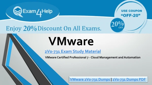 What Everyone Ought To Know About VMware 2V0-731 Dumps | Exam4help?