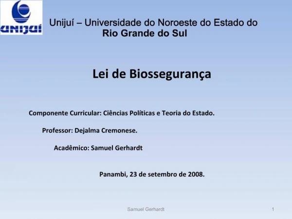 Uniju Universidade do Noroeste do Estado do Rio Grande do Sul